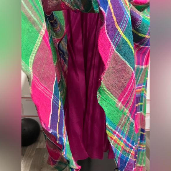 Polo Ralph Lauren Vibrant Plaid Maxi Wrap Dress - Picture 8 of 14
